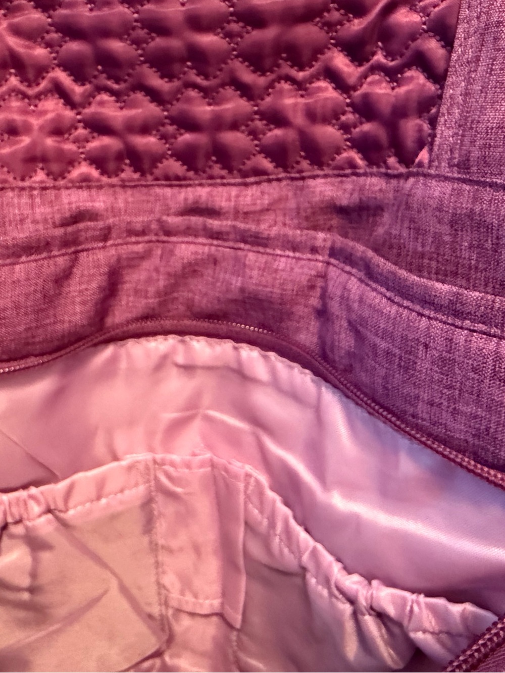 lug Original Puddle Jumper Travel Tote in Heathered Plum - Picture 7 of 16